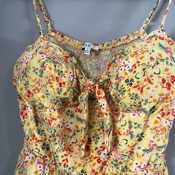 AUW Floral Yellow Maxi Dress - Picture 6 of 8